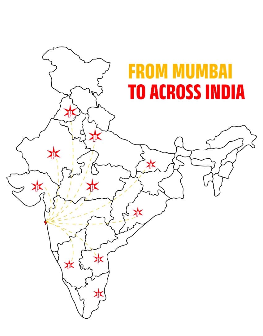 From Mumbai to accross india